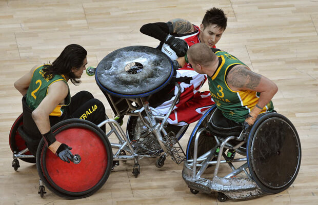 Wheelchair Rugby AKA Murderball; not for the faint hearted!